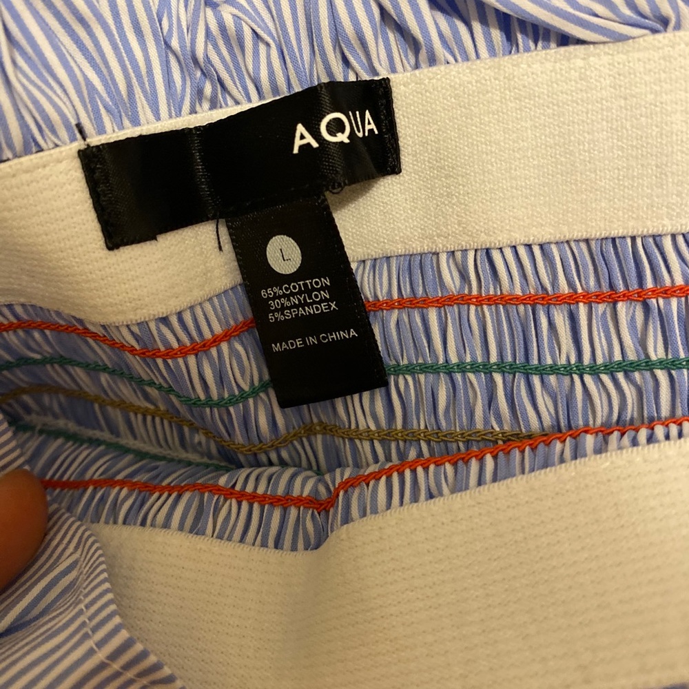 Aqua by Bloomingdales Smocked Off the Shoulder Top - Picture 9 of 9